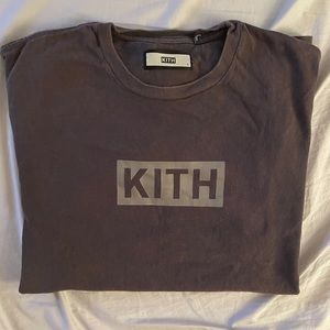 Kith Classic Box Logo Battleship Grey Size Large